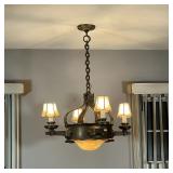 CUSTOM MIXED METAL CHANDELIER