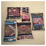 (6pc) KILIM THROW PILLOWS