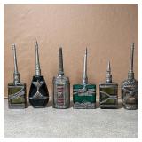 (6pc) METAL OVERLAY PARFUM BOTTLES