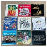 (9pc) FILM & MUSICALS VINYL RECORDS