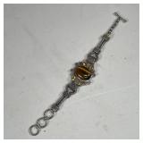 GEMSTONE & STERLING BRACELET