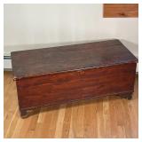ANTIQUE CHERRY BLANKET CHEST
