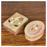 PAIR STONE BOX