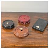 (4pc) CHINESE CARVED WOOD STANDS