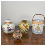 (4pc) MISC. CERAMIC JARS