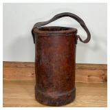 LEATHER WRAPPED WATER BUCKET