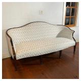 CHEVRON UPHOLSTERED SETTEE