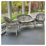 (3pc) WICKER PATIO FURNITURE