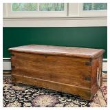 WOODEN STORAGE TRUNK