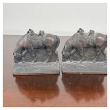 PAIR HORSE BOOKENDS