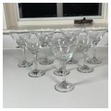 (8pc) MARTINI GLASSES
