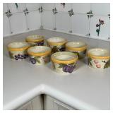 (7pc) HAND PAINTED RAMEKINS