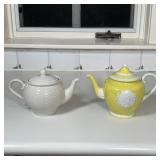 (2pc) PORCELAIN TEAPOTS