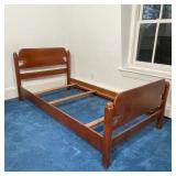 CUSHMAN WOOD TWIN BED