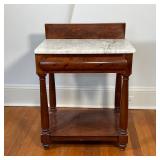 MARBLE TOP MAHOGANY WASH STAND