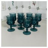 (8pc) BLUE WATER GOBLETS