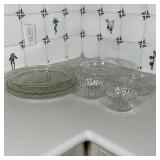 (8pc) FANCY GLASS DISHES