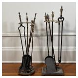 (2pc) FIREPLACE TOOL SETS