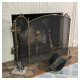 BRASS FIREPLACE TOOLS