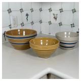 (3pc) POTTERY BOWLS