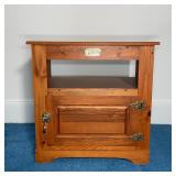 WHITE CLAD SIDE TABLE