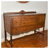 ANTIQUE WOOD SIDEBOARD