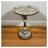 ITALIAN GILT PAINTED PEDESTAL TABLE