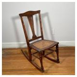 CANED ROCKING CHAIR