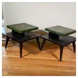 PAIR MID CENTURY SIDE TABLES