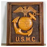 USMC WOOD CARVING