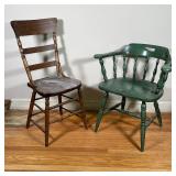 (2pc) ANTIQUE CHAIRS
