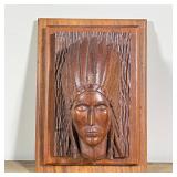 CARVED WOOD BUST