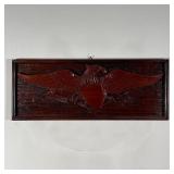 CARVED WOOD EAGLE PANEL