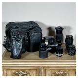 (6pc) VINTAGE CAMERA ACCESSORIES