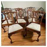 (8pc) CHIPPENDALE STYLE DINING CHAIRS