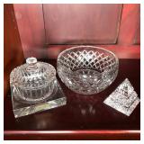 (4pc) FANCY GLASSWARE