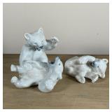 (2pc) ROYAL COPENHAGEN POLAR BEARS