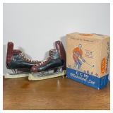 VINTAGE CCM HOCKEY SKATES
