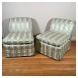 PAIR SLIPPER CHAIRS