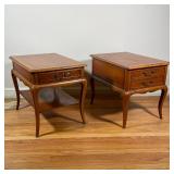 PAIR OF END TABLES