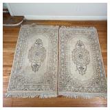 PAIR MEDALLION RUGS