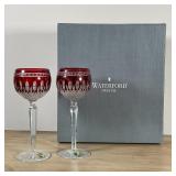 PAIR WATERFORD CRYSTAL GLASSES