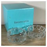 PAIR TIFFANY & Co. CRYSTAL BOWLS
