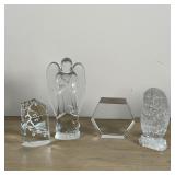 (4pc) BACCARAT & WATERFORD FIGURES