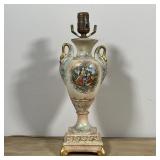 CERAMIC LAMP | transferware decorated