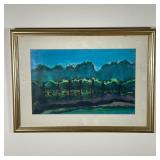 FRAMED LANDSCAPE PAINTING