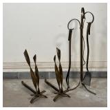 (7pc) FIREPLACE TOOLS