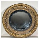 PERIOD ANTIQUE RONDEL CONVEX MIRROR