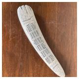 FAUX SCRIMSHAW CRIBBAGE BOARD