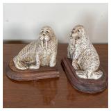 WALRUS BOOKENDS